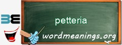 WordMeaning blackboard for petteria